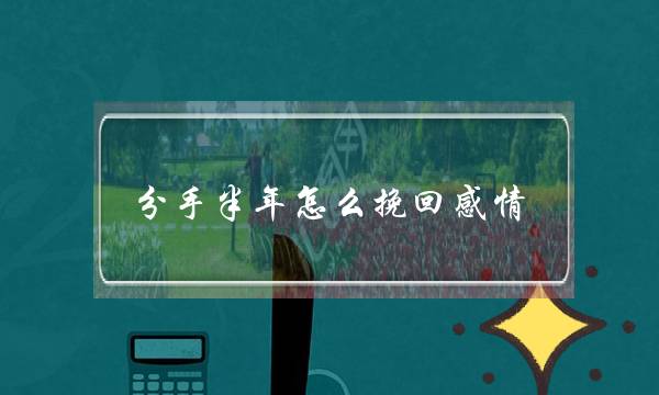 分足半年若何挽回热忱 遁回您掉落的爱情