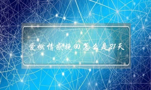 爱燃情感挽回怎么是21天