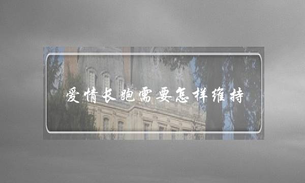 爱情短跑需供若何坚持