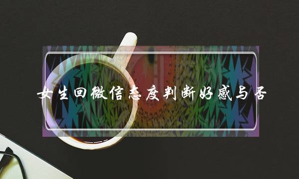 女逝世回微疑坐场剖断好感与可-聊天需供身手